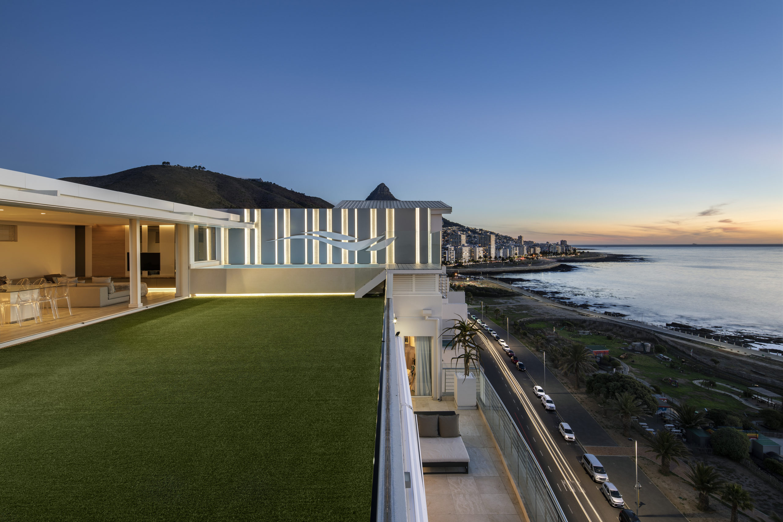 Views of the Sea Point Promenade at Endless Penthouse