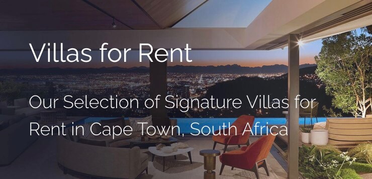 Villa Banner for Villas to rent in Cape Town